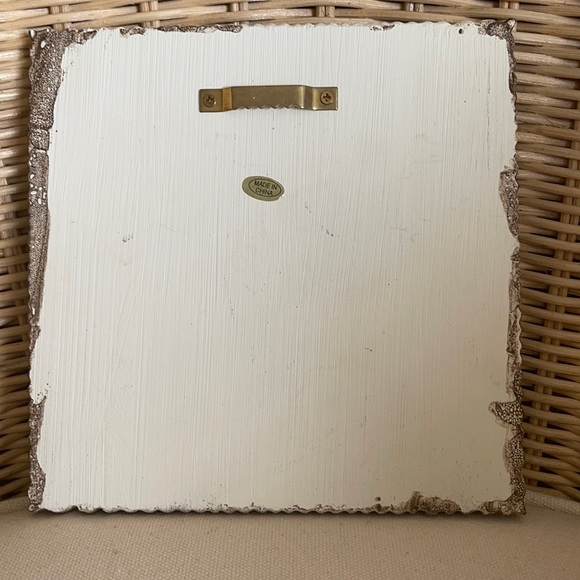 Hand Painted Plaster Wall Hanging Sun Plaque - Picture 3 of 7